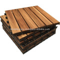 Hard Wood Deck Tiles with Interlocking System